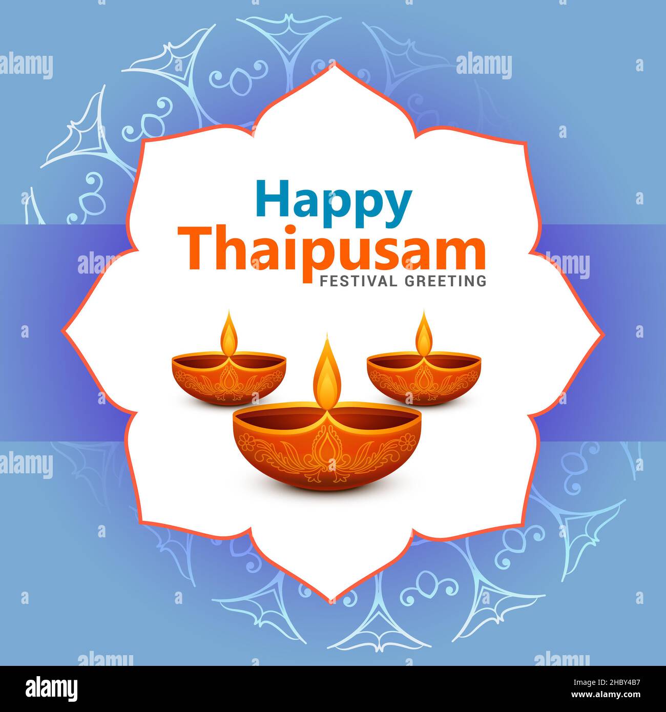 Happy Thaipusam card New Design 2022 Stock Photo