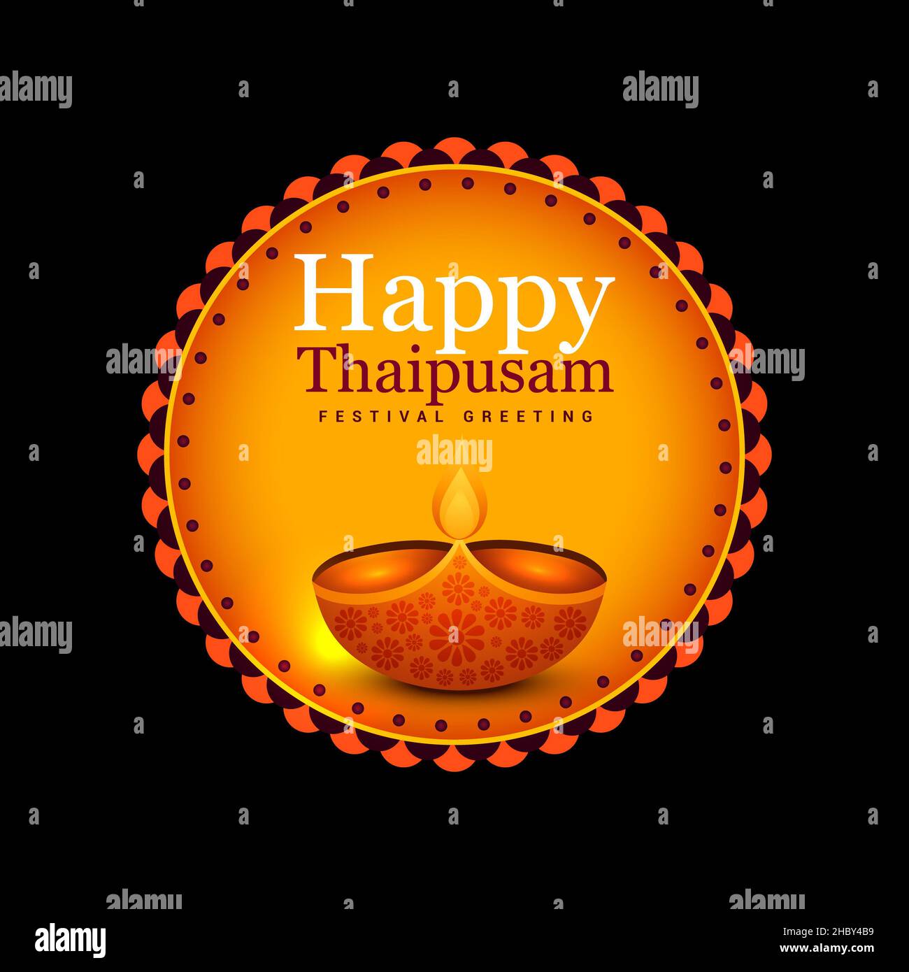 Happy Thaipusam card New Design 2022 Stock Photo