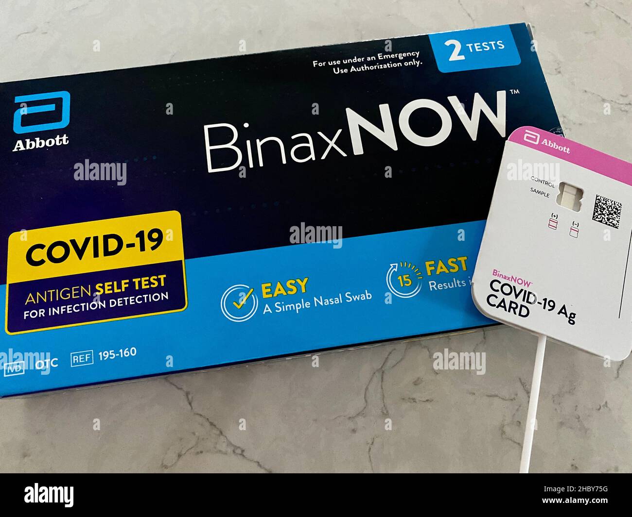 Negative test results on a BinaxNOW COVID19 antigen rapid selftest