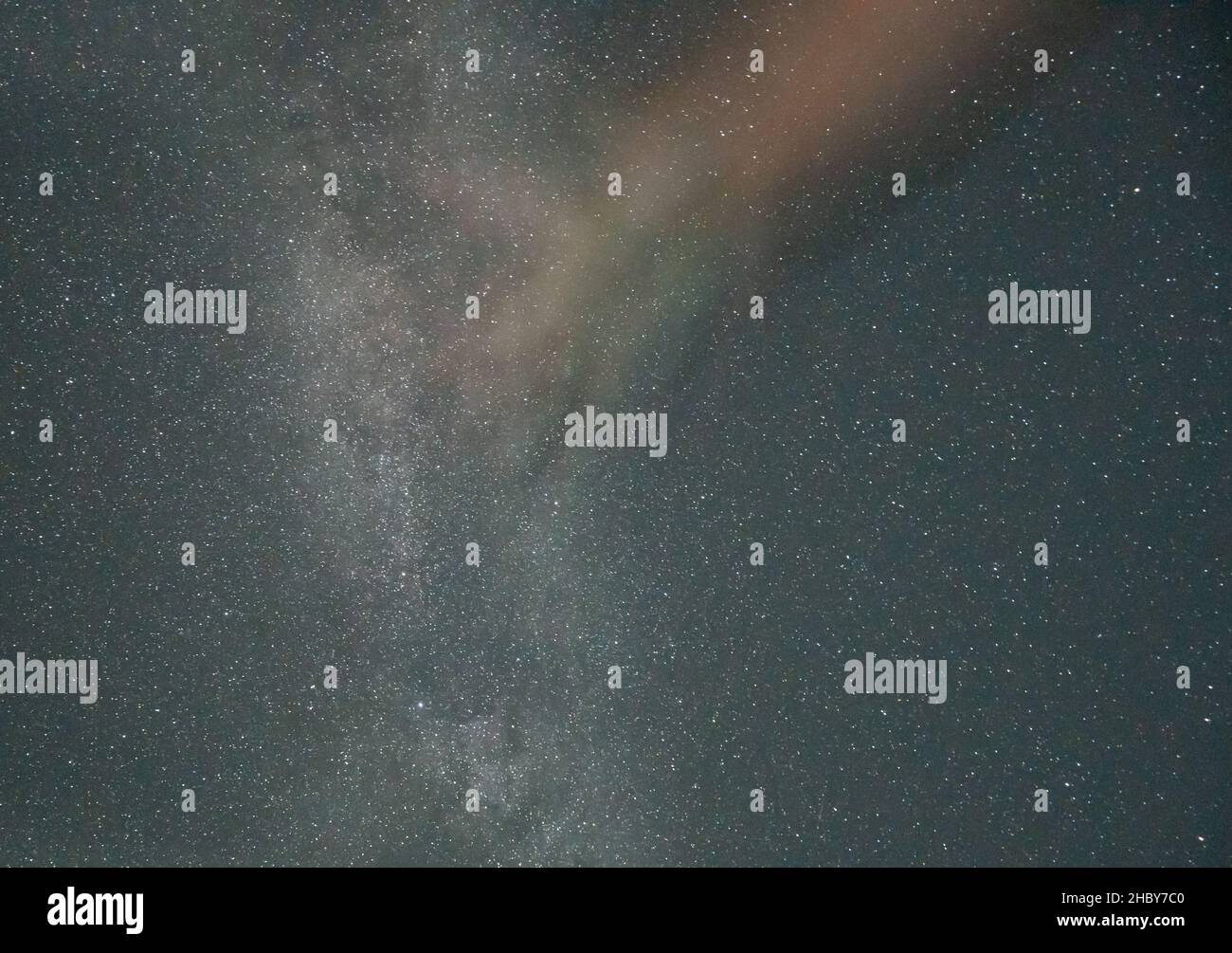 The view of the Milky Way at night. Beautiful starry sky Stock Photo ...