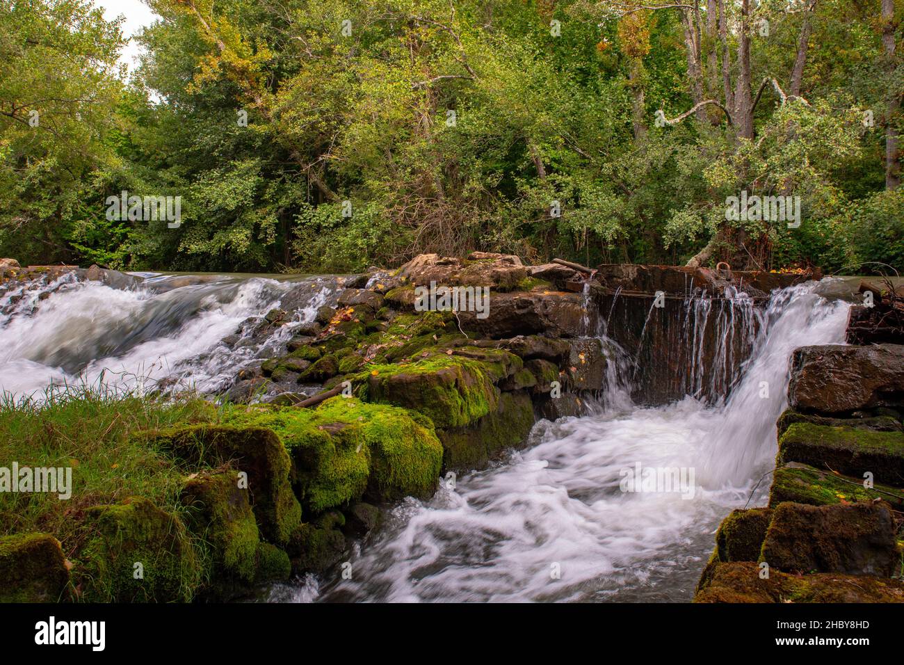 Ebro river as it passes through Cantabria in northern Stock Photo Alamy
