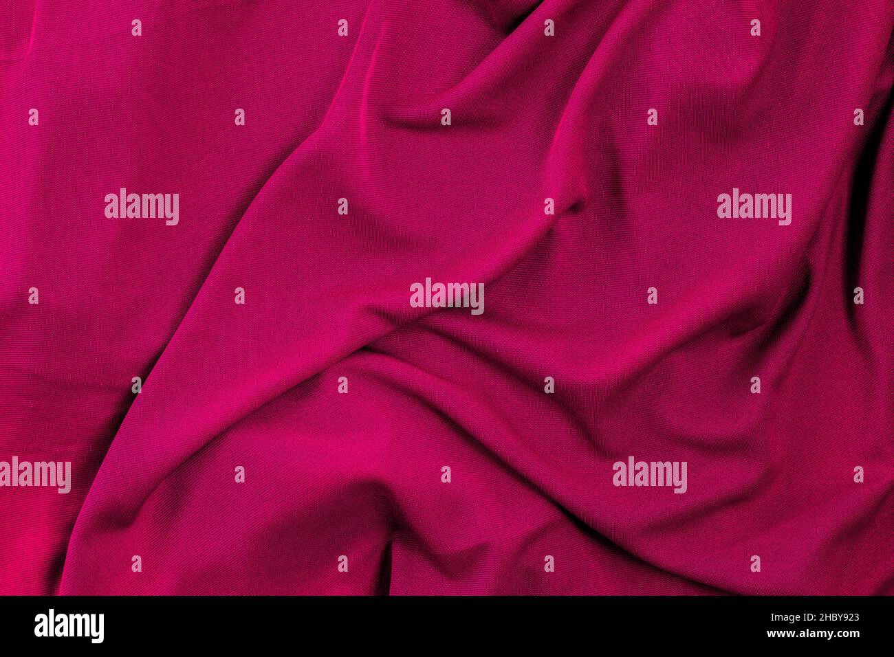 Romantic pink color twisted fabric with minimal grunge texture for background Stock Photo