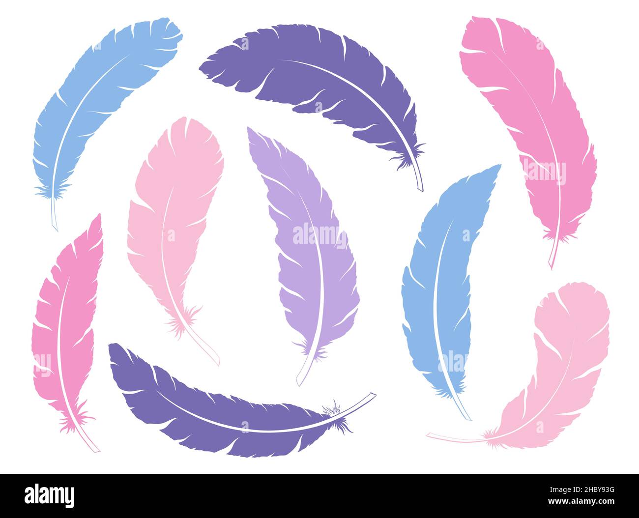 Bird Feathers Stock Vector Illustration and Royalty Free Bird Feathers  Clipart