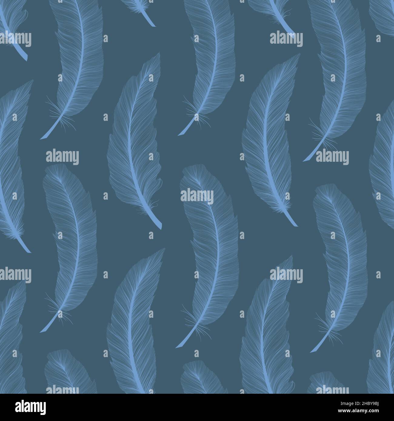 Seamless pattern Tribal Feathers decoration. Ethnic boho style hand ...