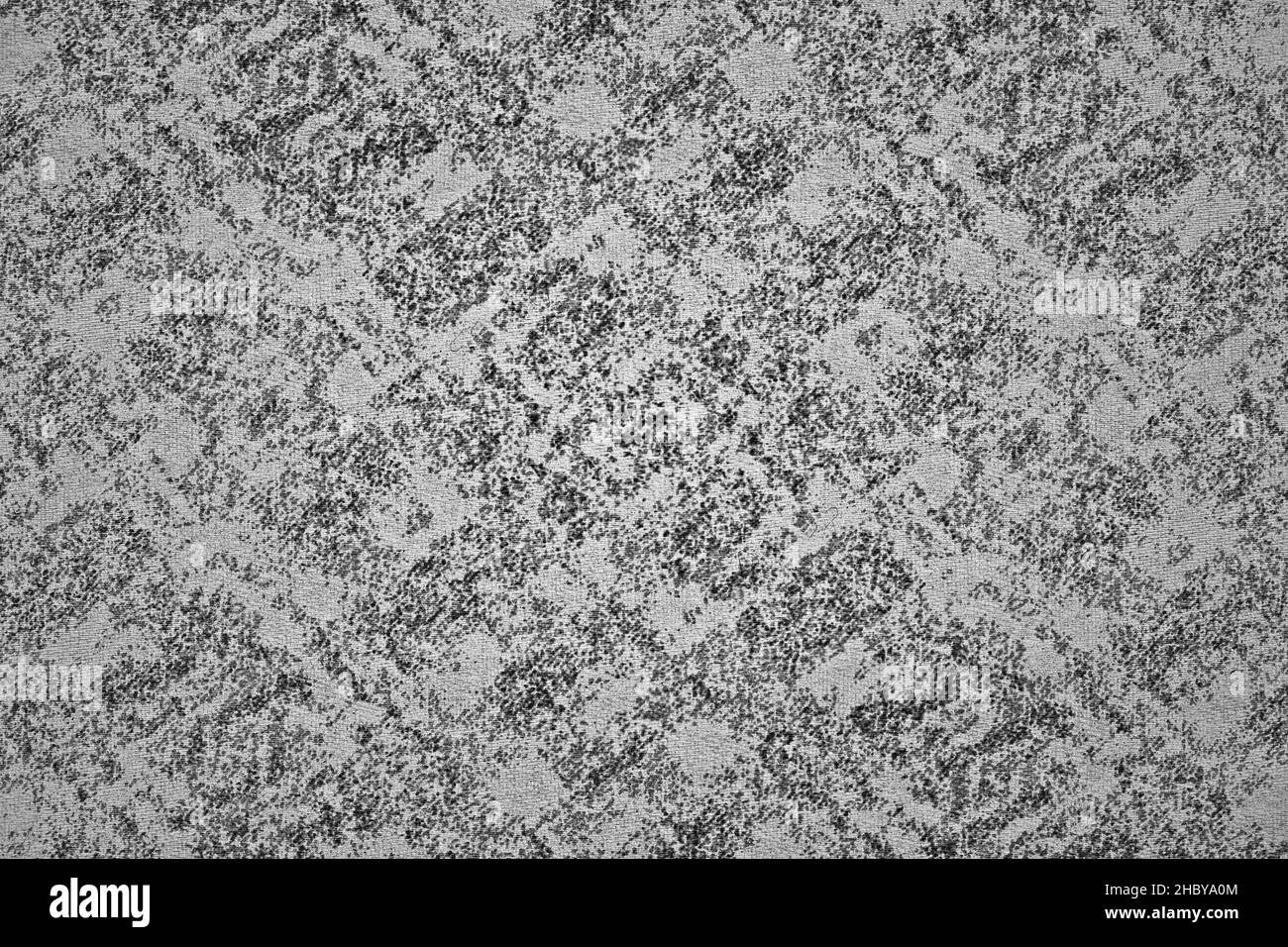 Dark gray fabric background with black abstract pattern and texture