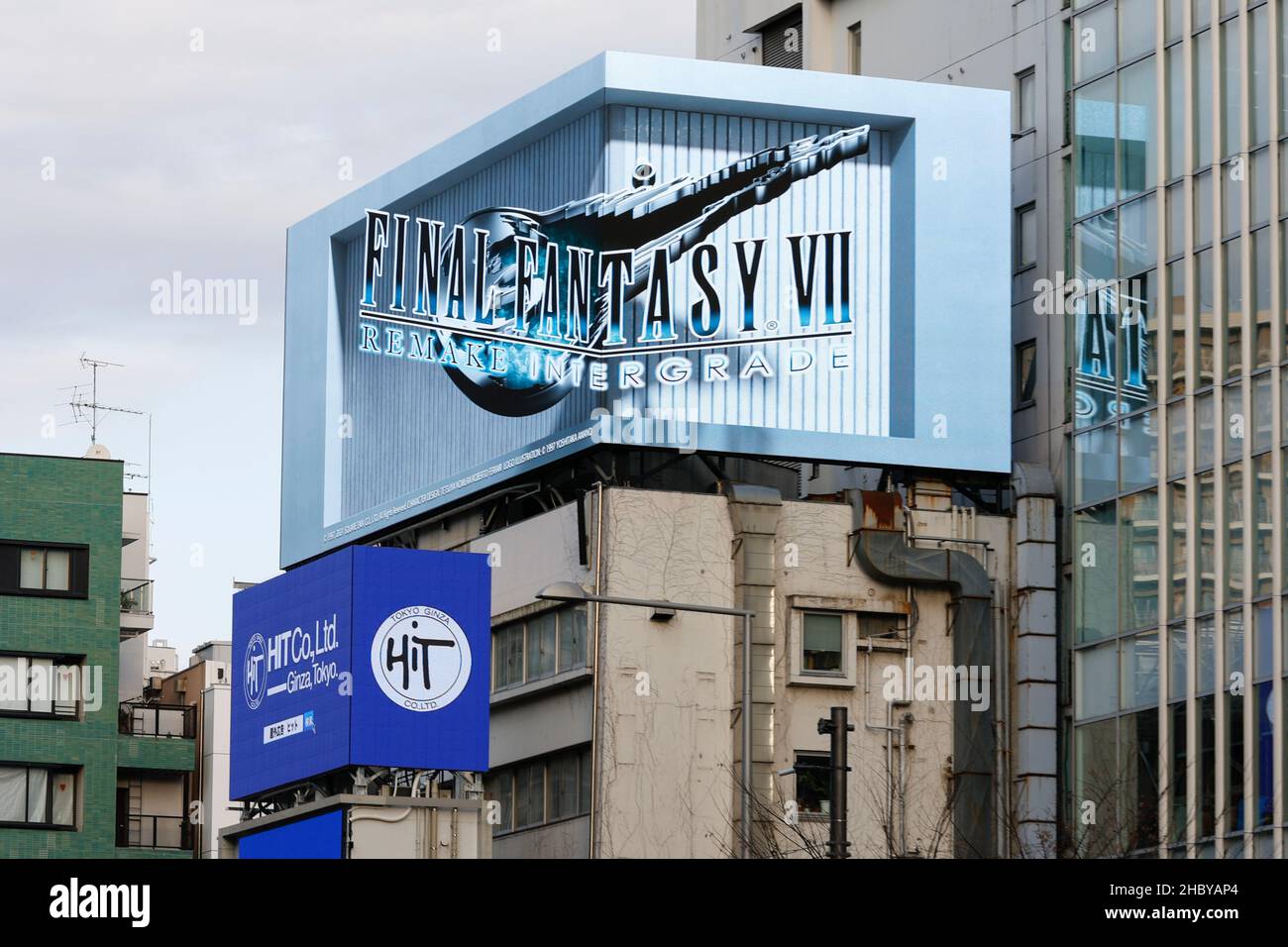 Final Fantasy scene plays out on 3-D billboard in Tokyo