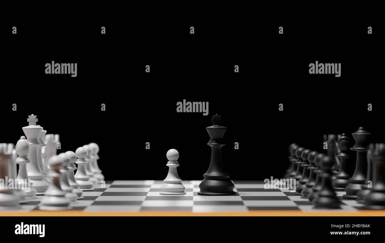 Chess 3d rendering imagem isolada