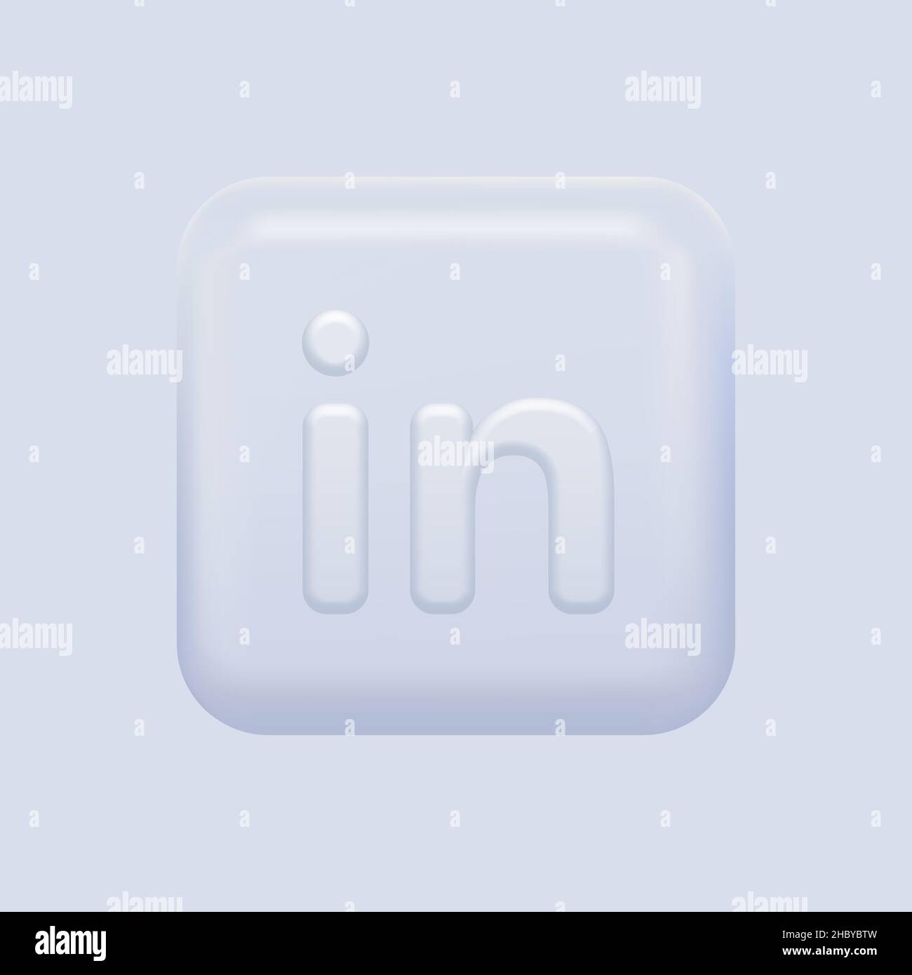 Work Social Media Icon. White Isolated IN Element. Vector illustration Stock Vector
