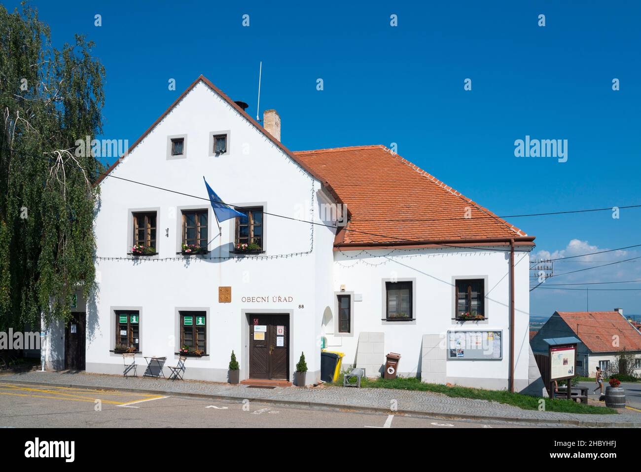 Municipal Office and Tourist Information, Pavlov, Palava, Okres Breclav, Lundenburg District, Jihomoravsky kraj, Czech Republic Stock Photo