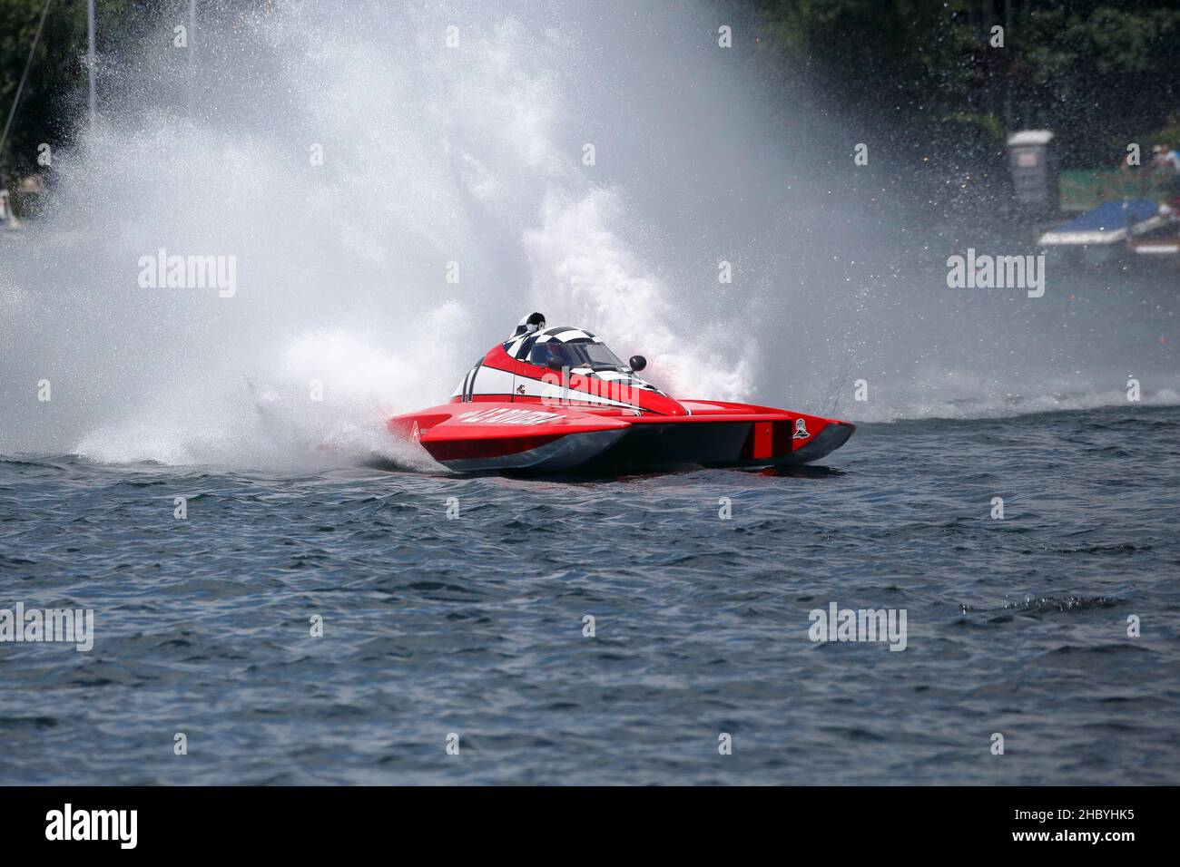 Hydroplane racing on the Saint Lawrence River, Valleyfield, Quebec