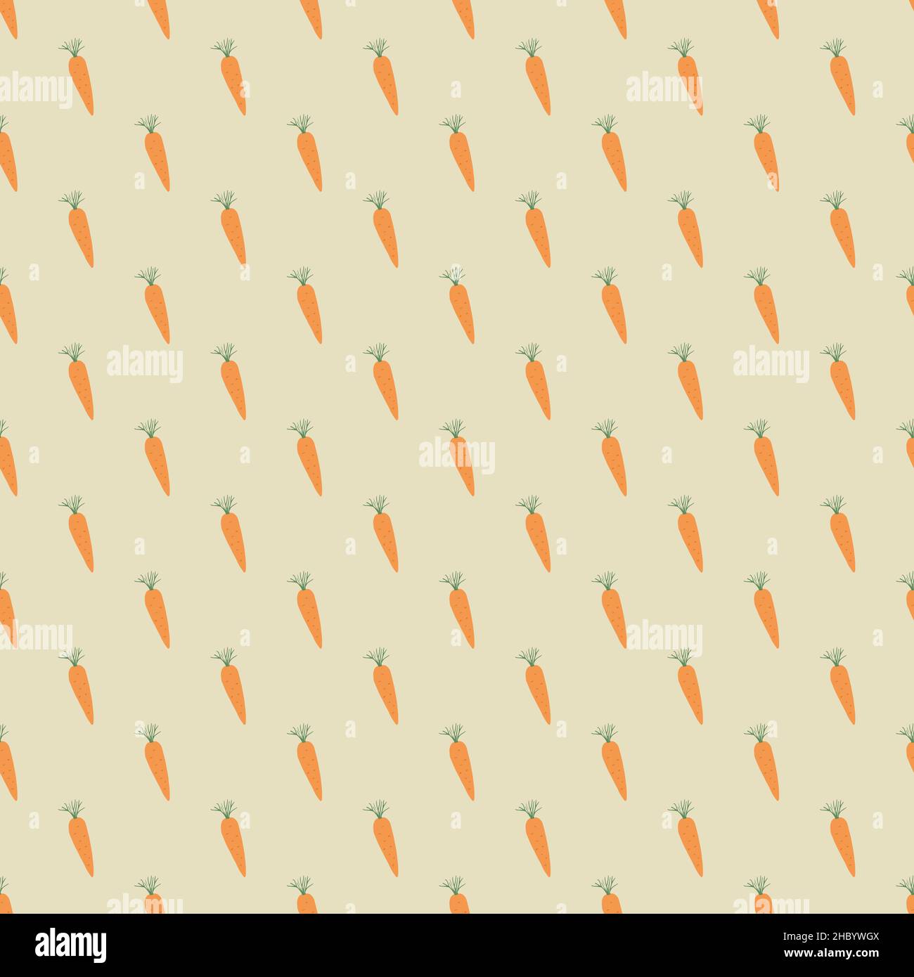 Carrot Vegetables seamless pattern. Vegetarian healthy bio food background, Vegan organic eco products. Vector illustration. Stock Vector