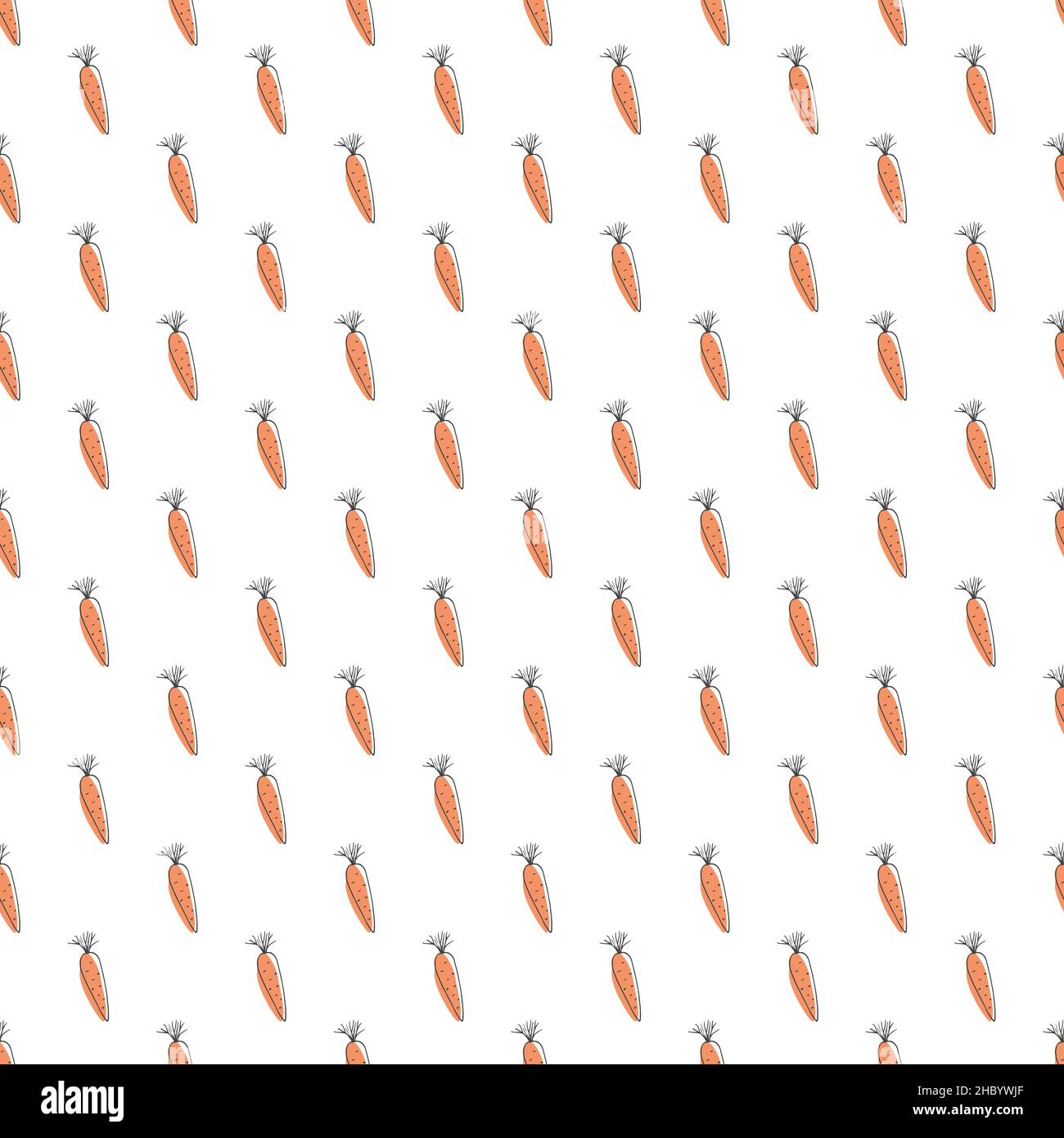 Carrot Vegetables seamless pattern. Vegetarian healthy bio food ...