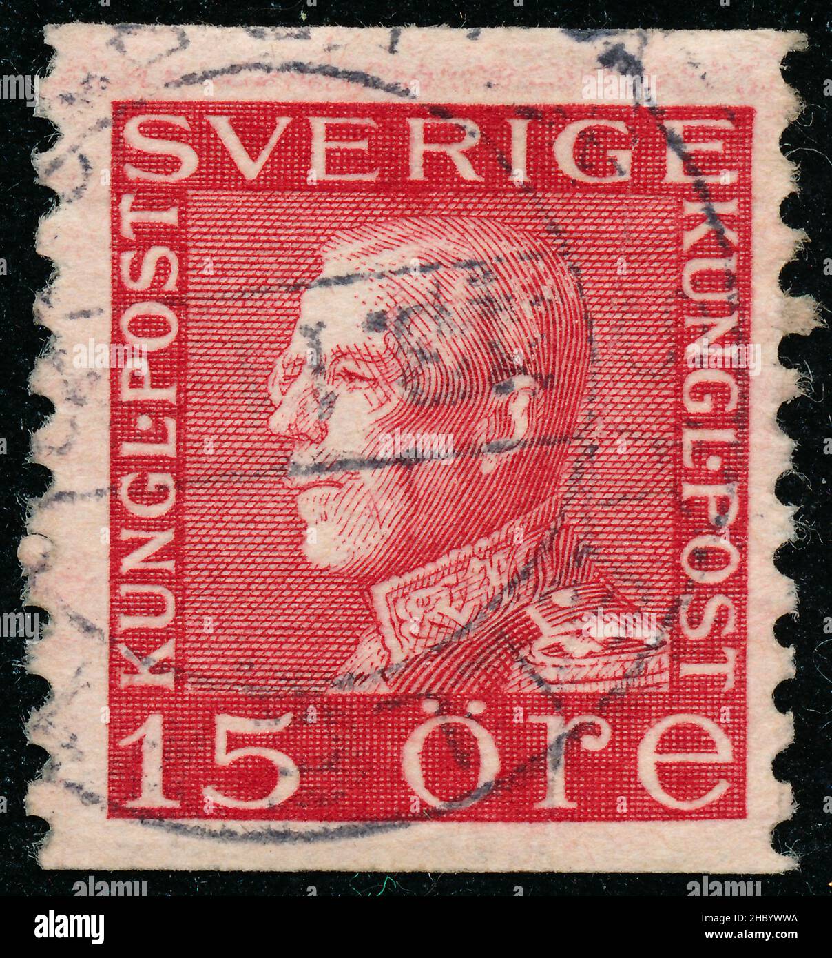 POLTAVA, UKRAINE Desember 22 , 2021. Vintage stamp printed in Sweden