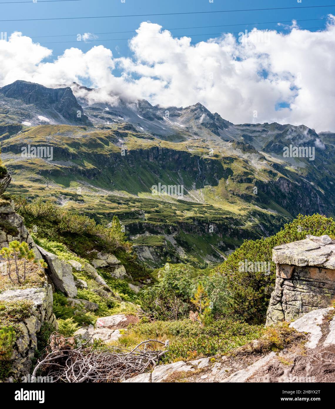 Summer in the mountainous High Tauern National Park, Austria Stock Photo