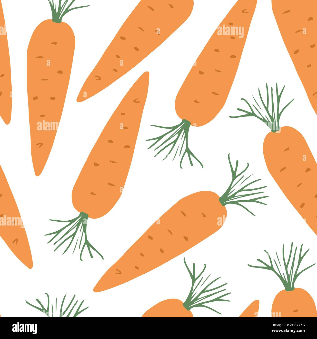 Carrot Vegetables seamless pattern. Vegetarian healthy bio food ...
