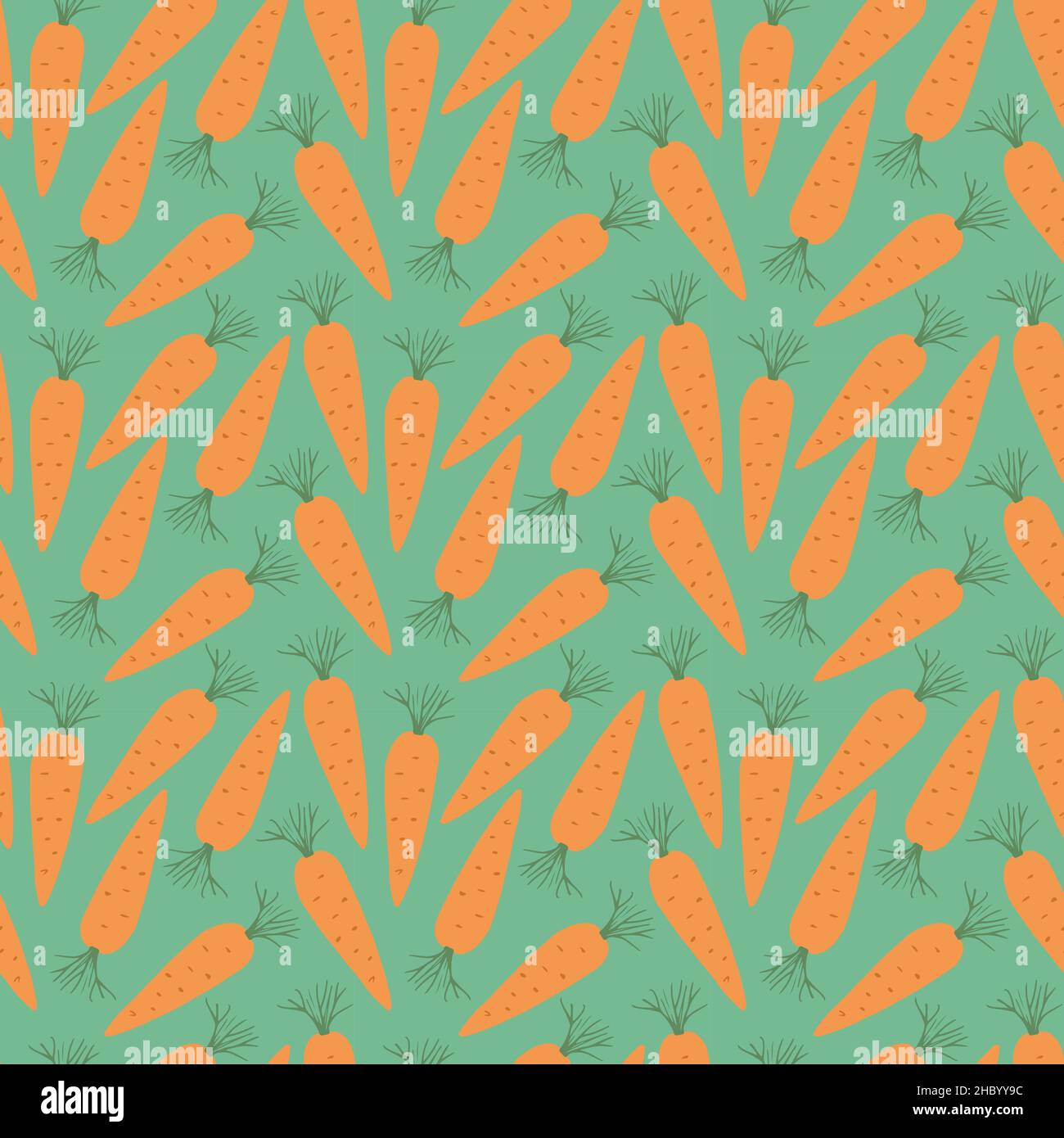 Carrot Vegetables seamless pattern. Vegetarian healthy bio food ...