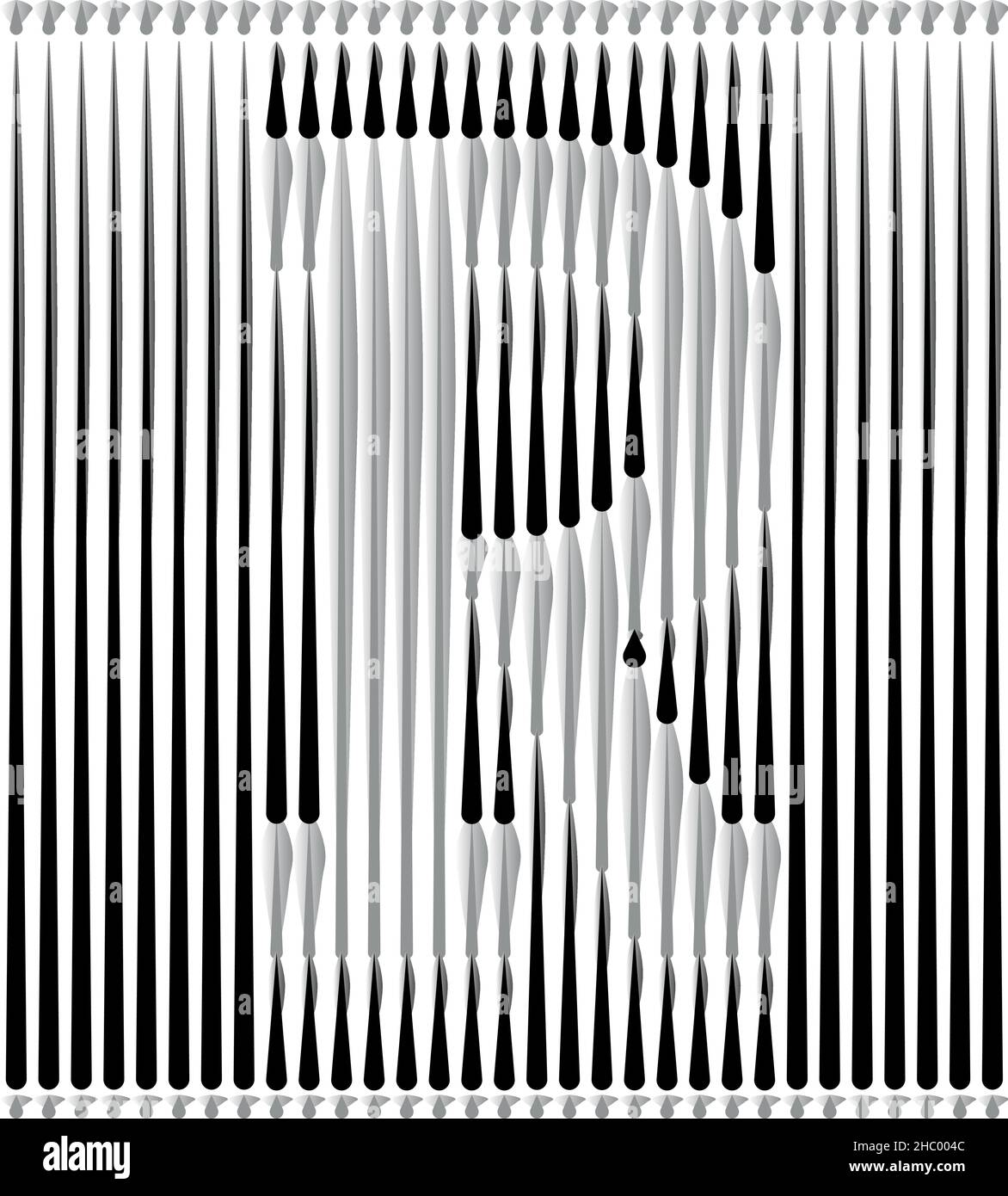 Lines Forming Letter Logo Design - Letter R illustration Stock Vector ...