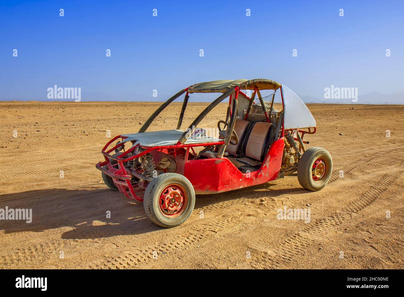 Dune buggy, recreational motor vehicle with large wheels Stock Photo