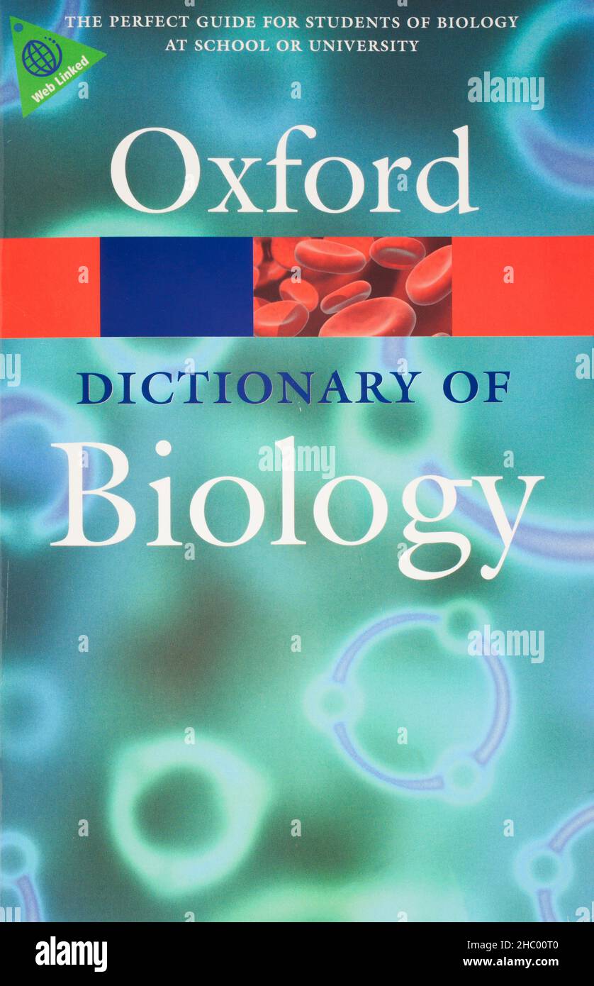 An Oxford Dictionary of Biology Stock Photo