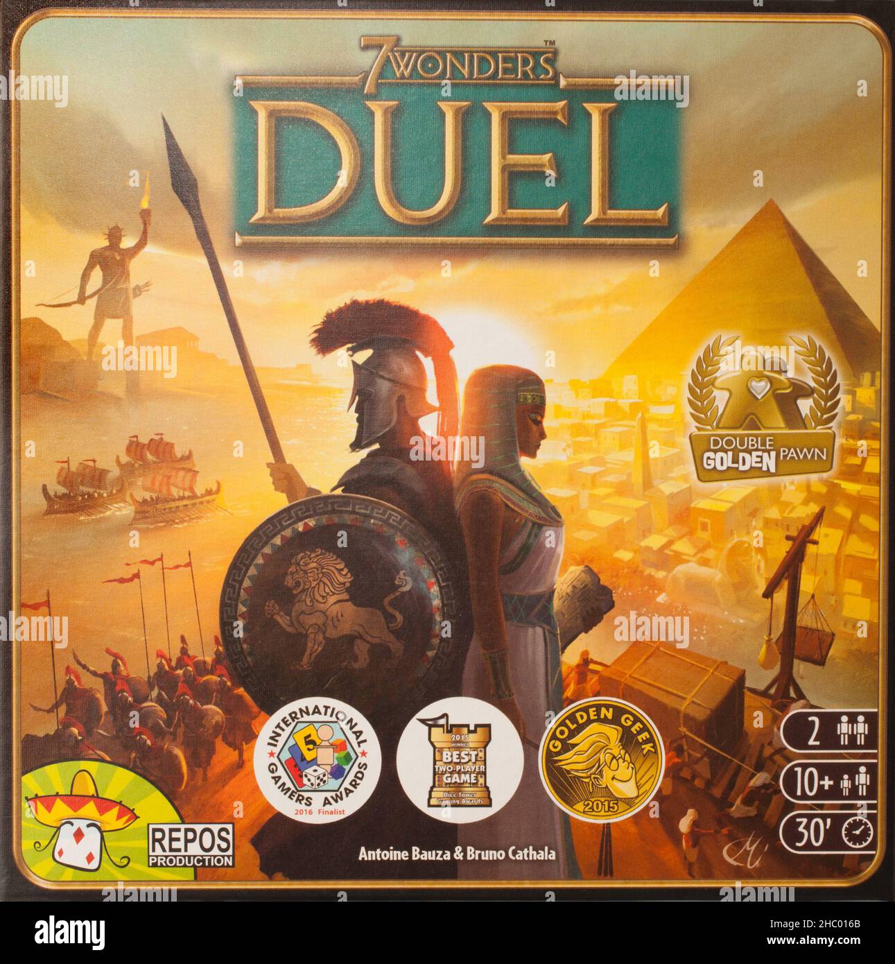 The board game 7 wonders Duel Stock Photo