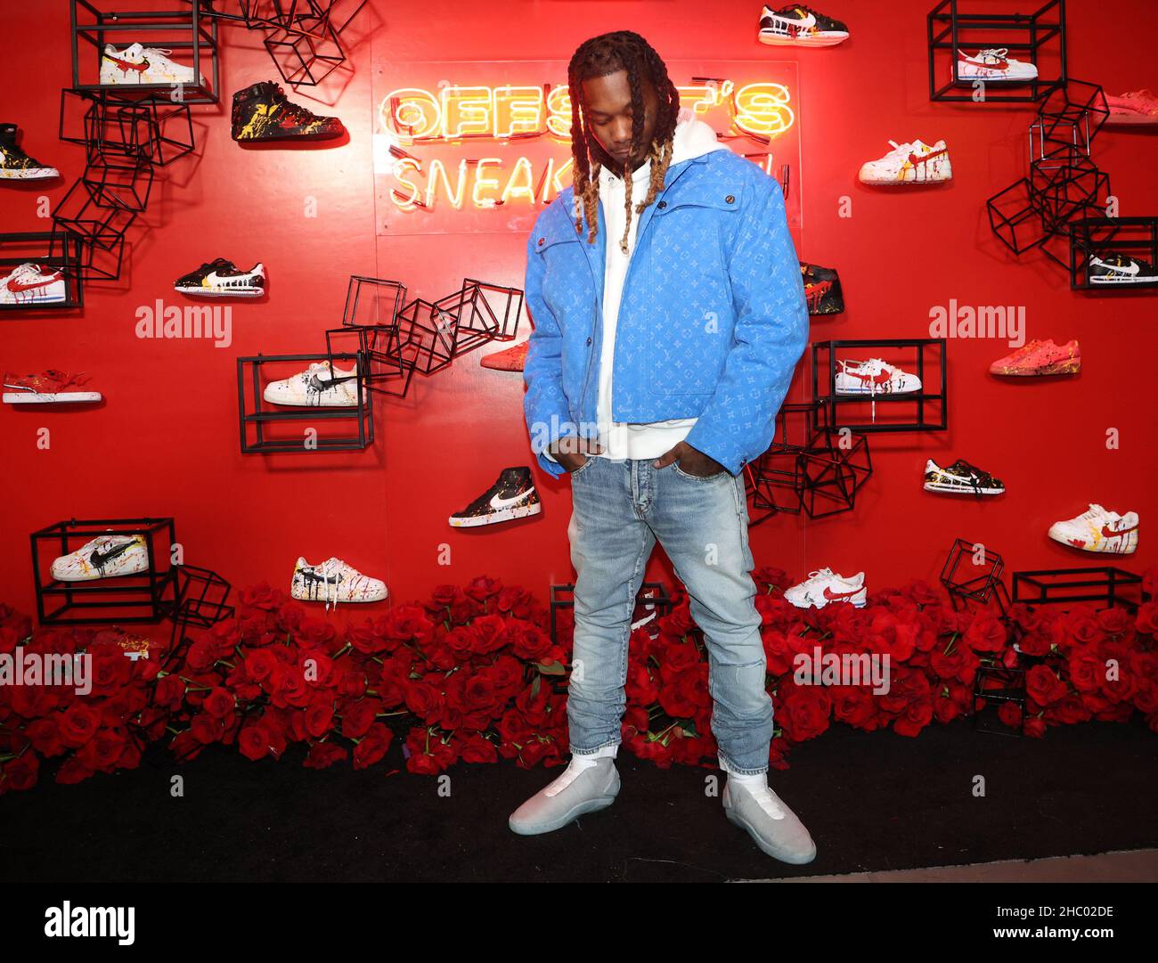 Los Angeles, Ca. 21st Dec, 2021. Offset at Offset's 30th Birthday Party hosted by Cardi B at Sneakertopia LA in Los Angeles, California on December 21, 2021. Credit: Walik Goshorn/Media Punch/Alamy Live News Stock Photo