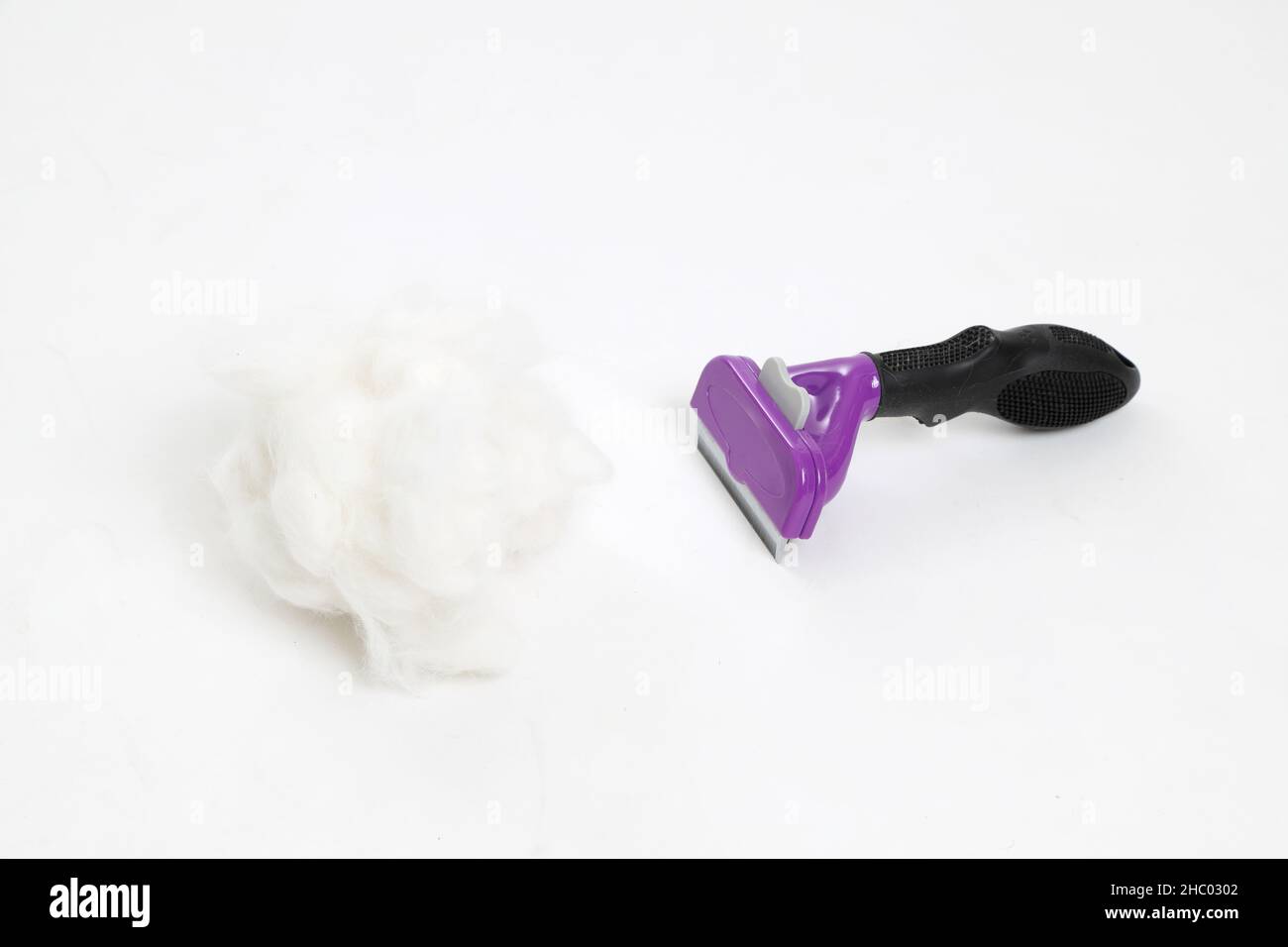 The white cat fur on the white background Stock Photo Alamy