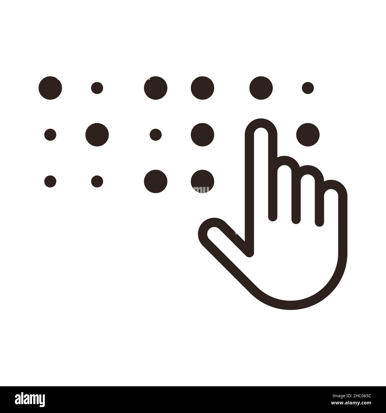 Braille icon. Braille font. Blind symbol Stock Photo Alamy