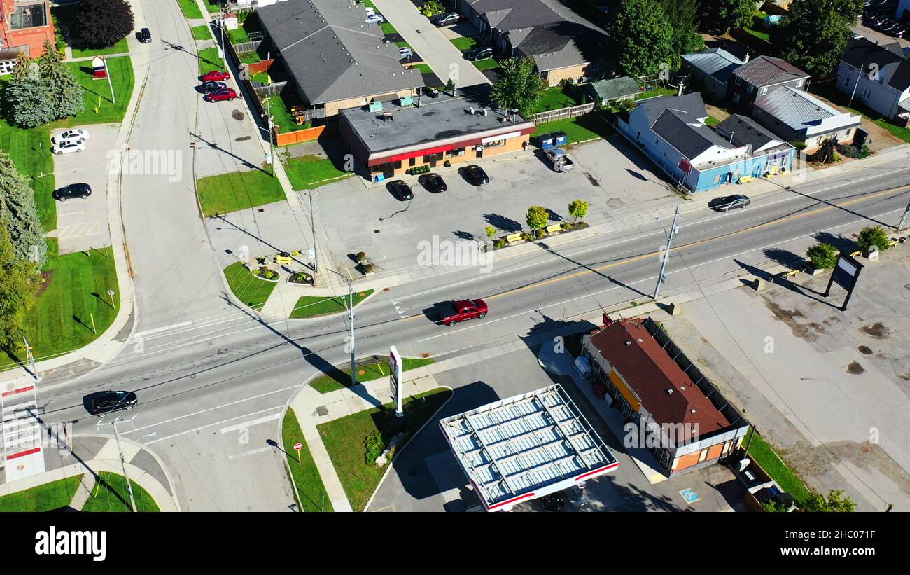 An aerial scene of Thamesford, Ontario, Canada Stock Photo Alamy