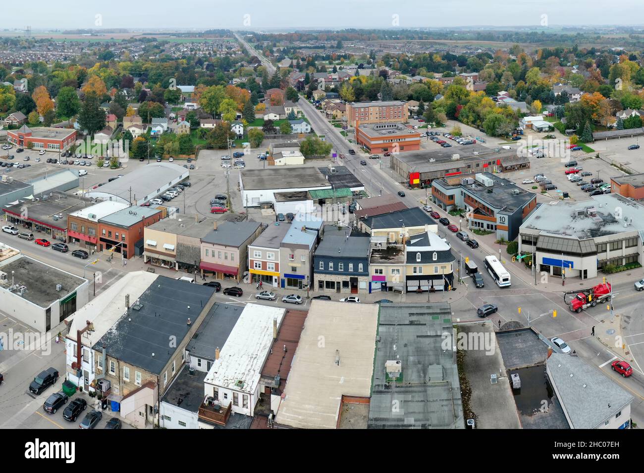 An aerial of Elmira, Ontario, Canada Stock Photo Alamy