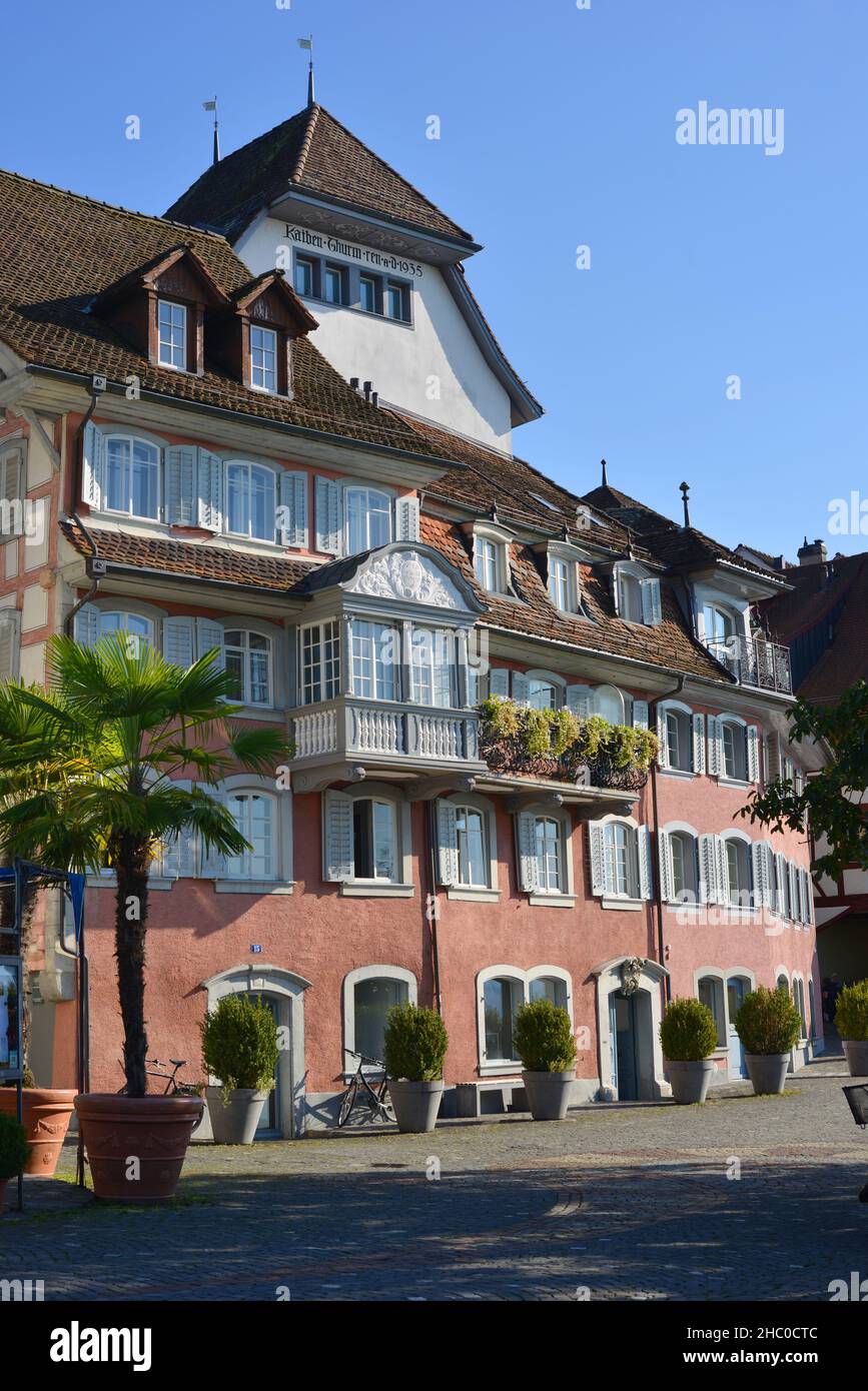 Zug, Switzerland, historical houses at the old town Stock Photo Alamy