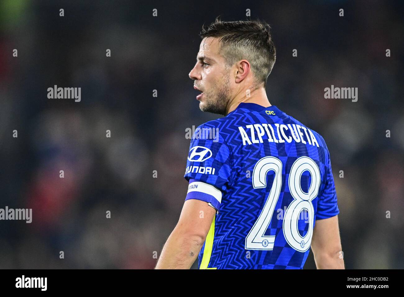 London, UK. 22nd Dec, 2021. Cesar Azpilicueta #28 of Chelsea