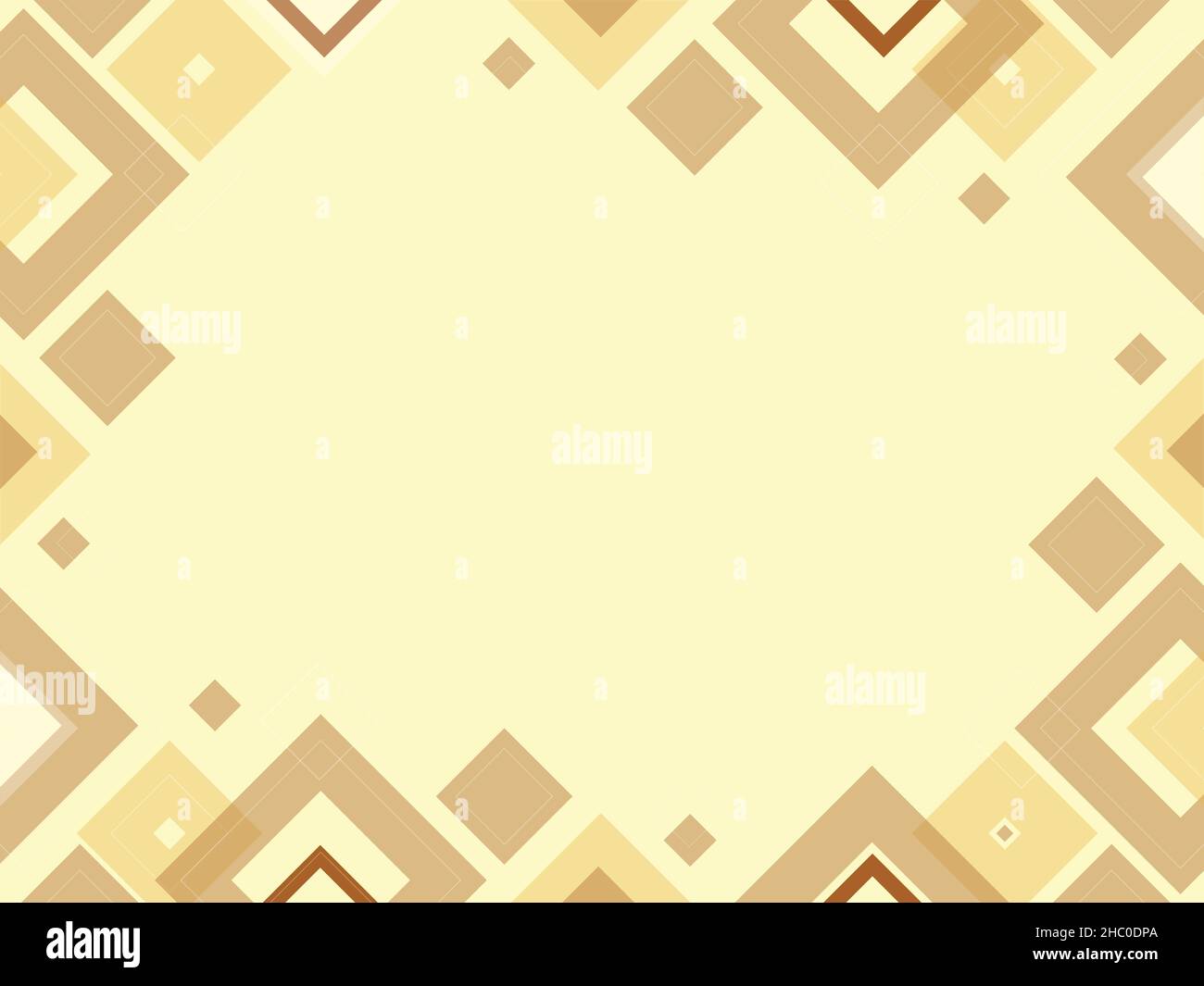 Abstract geometric brown and beige background made from squares and triangles, shape pattern, template with copy space, modern layout, vector Stock Vector
