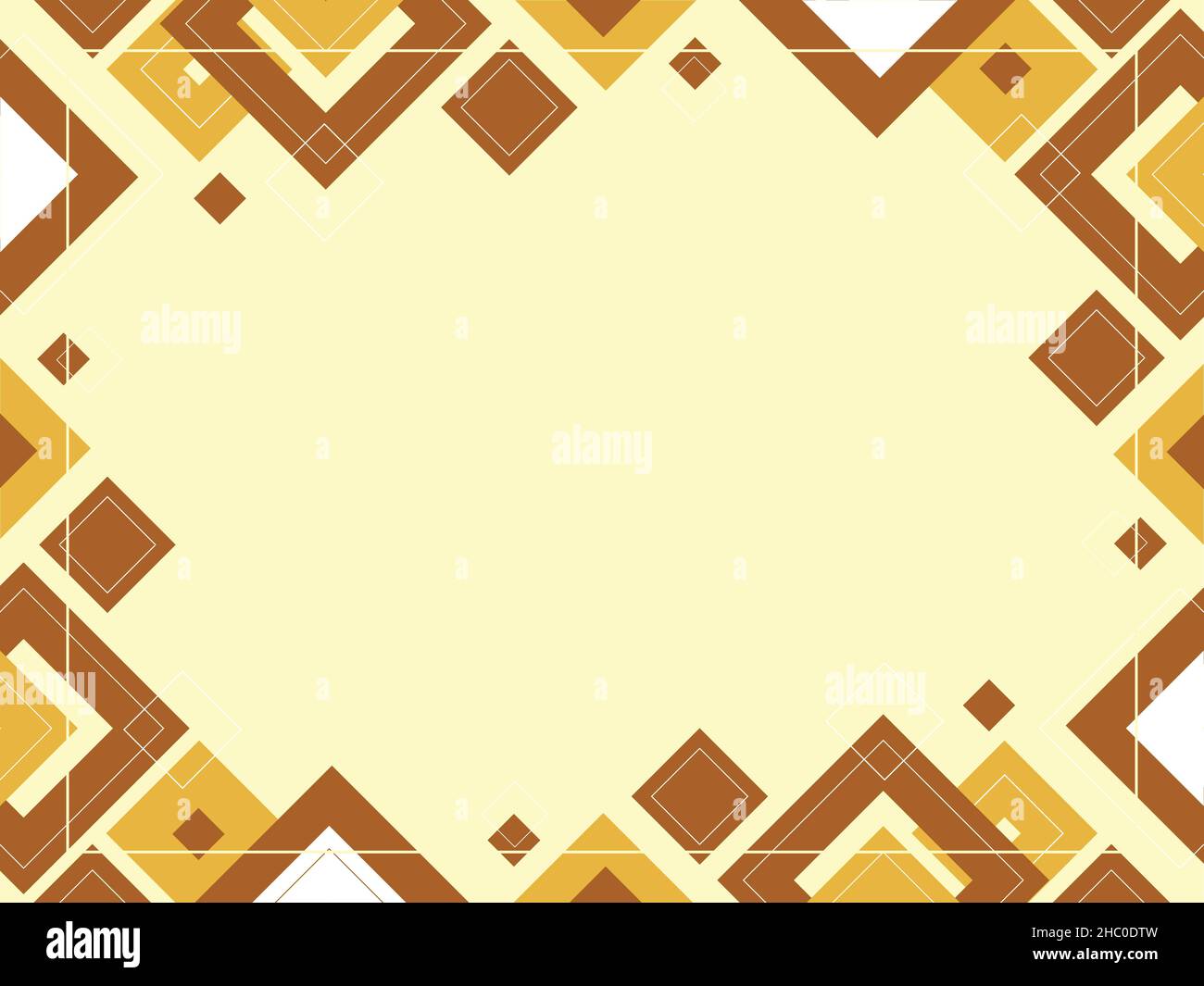 Abstract geometric brown and beige background made from squares and triangles, shape pattern, template with copy space, modern layout, vector Stock Vector