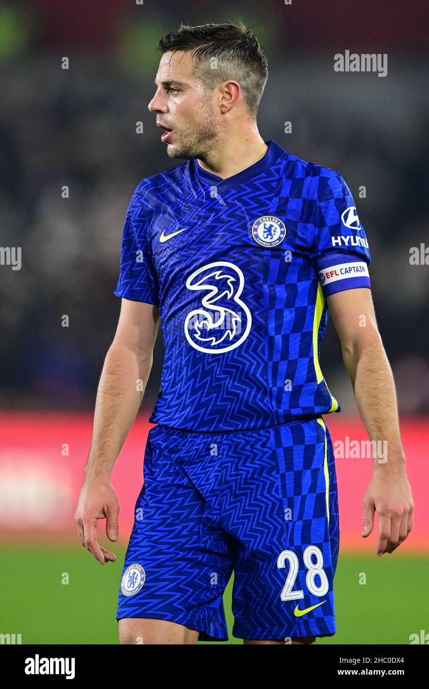 London, UK. 22nd Dec, 2021. Cesar Azpilicueta #28 of Chelsea