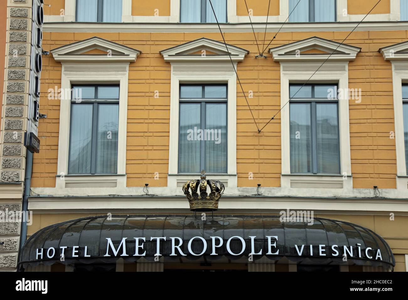 Hotel Metropole in Riga Stock Photo