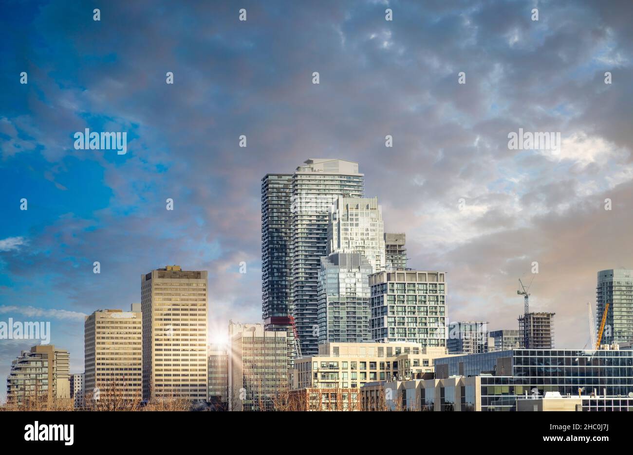 Upscale Eglinton and Forest Hill residential area coveted by middle and upper class families as well as Ontario developers. Stock Photo