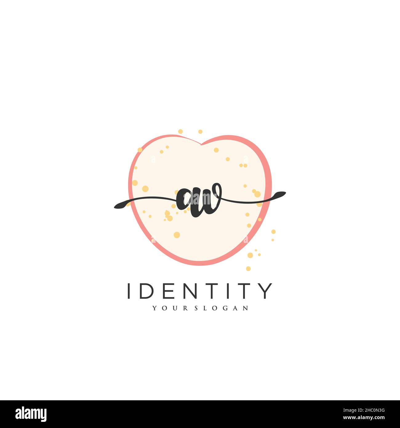 AV Handwriting logo vector art of initial signature, wedding, fashion ...