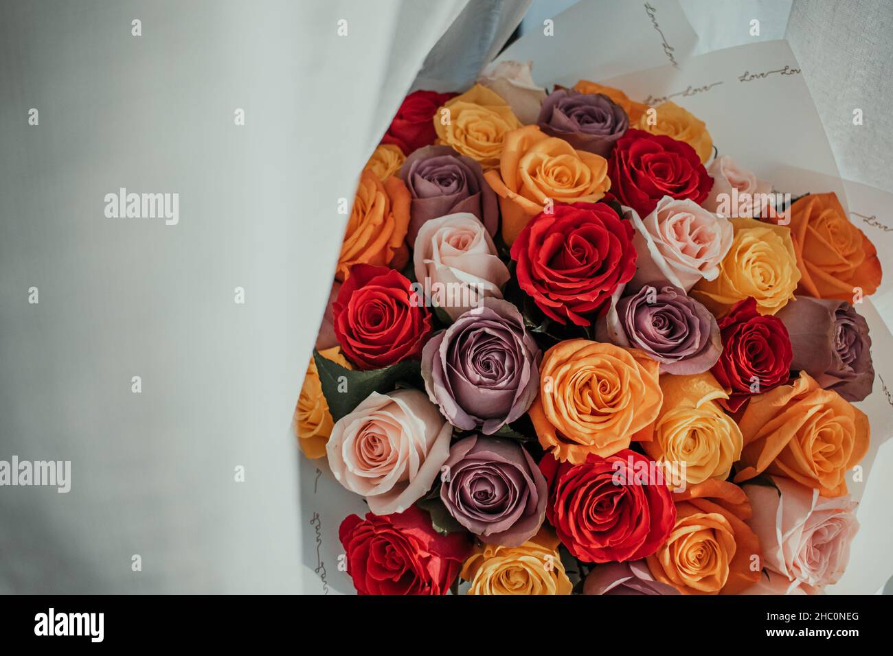Natural Colorful Roses Beautiful colorful natural roses hi-res stock photography and images ...