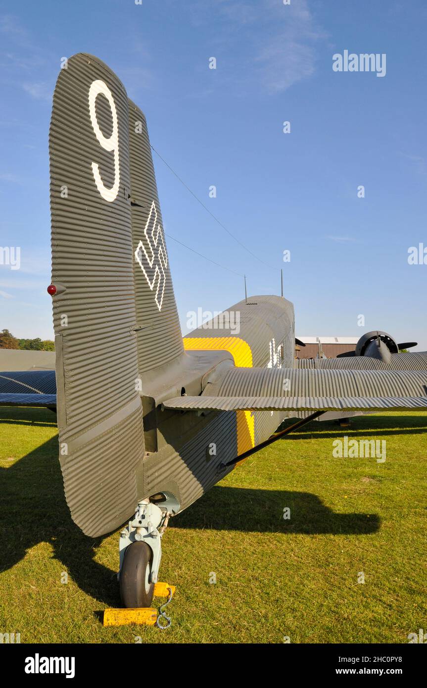 Junkers Ju 52 transport plane in German Luftwaffe Second World War