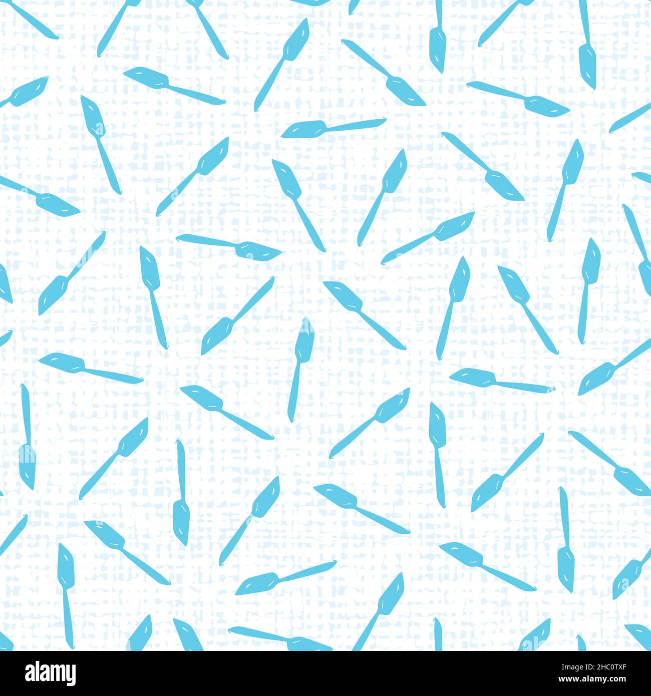 Vector white cake spatula simple seamless repeat pattern with canvas background 03. Perfect for fabric, scrapbooking and wallpaper projects. Stock Vector