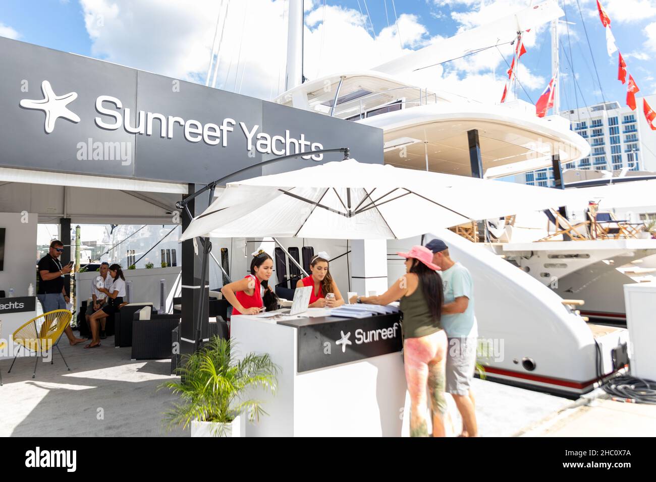 62nd annual Fort Lauderdale International Boat Show. Smaller deck boats