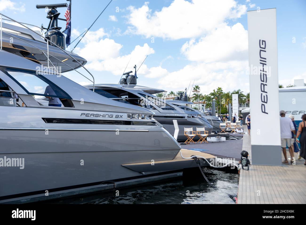62nd annual Fort Lauderdale International Boat Show. Smaller deck boats