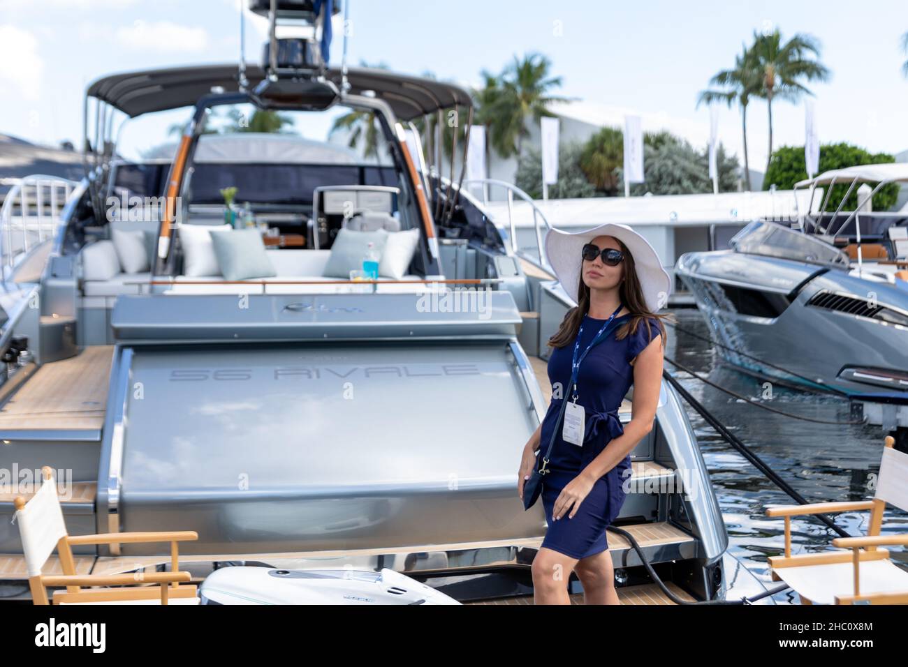 62nd annual Fort Lauderdale International Boat Show. Smaller deck boats