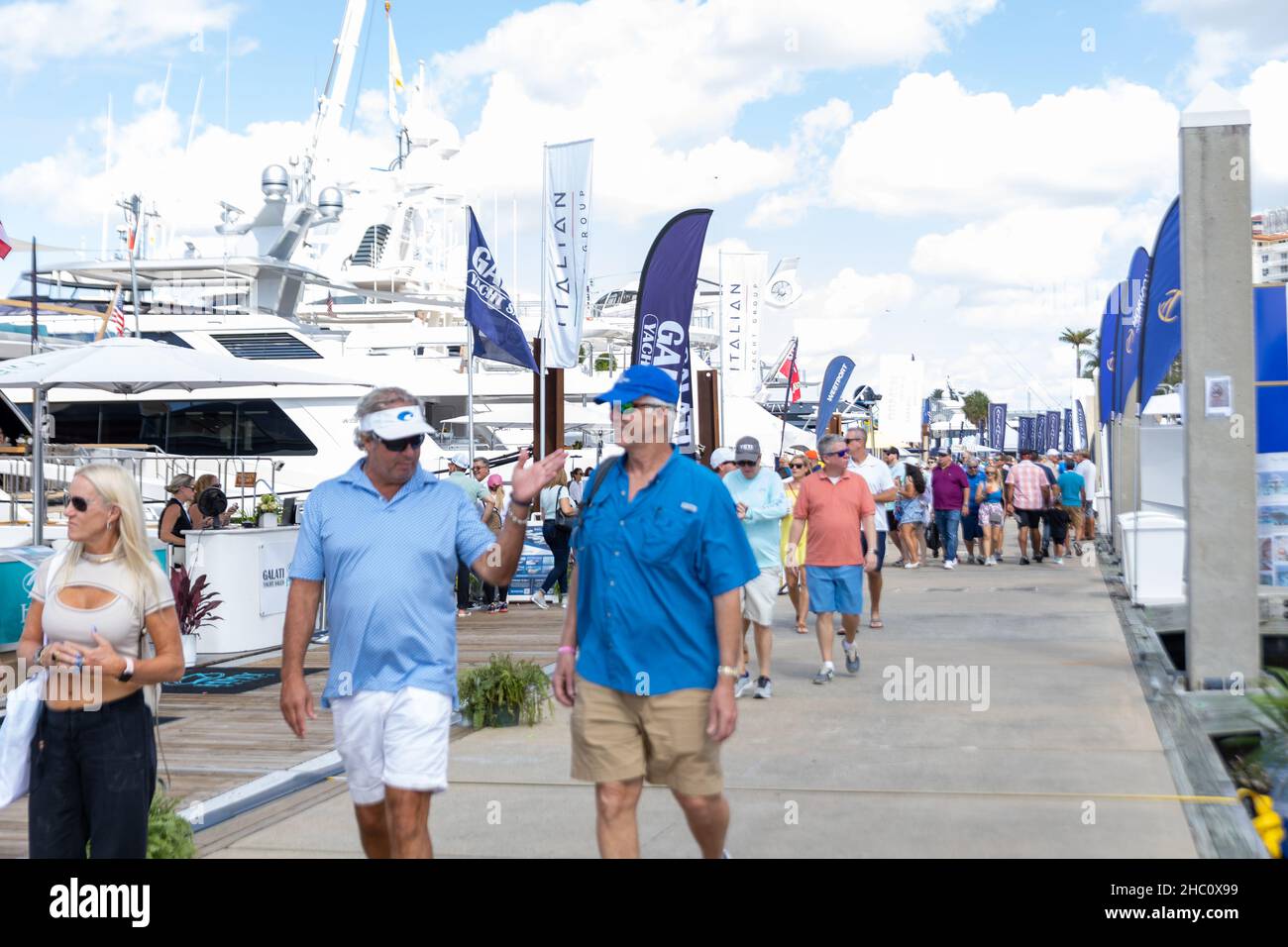 62nd annual Fort Lauderdale International Boat Show. Smaller deck boats