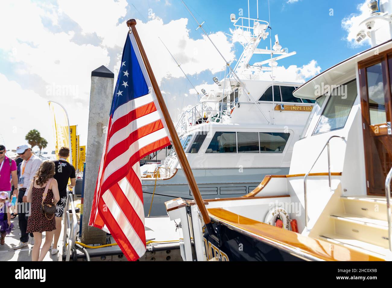 62nd annual Fort Lauderdale International Boat Show. Smaller deck boats