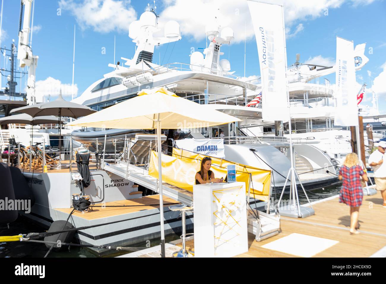 62nd annual Fort Lauderdale International Boat Show. Smaller deck boats