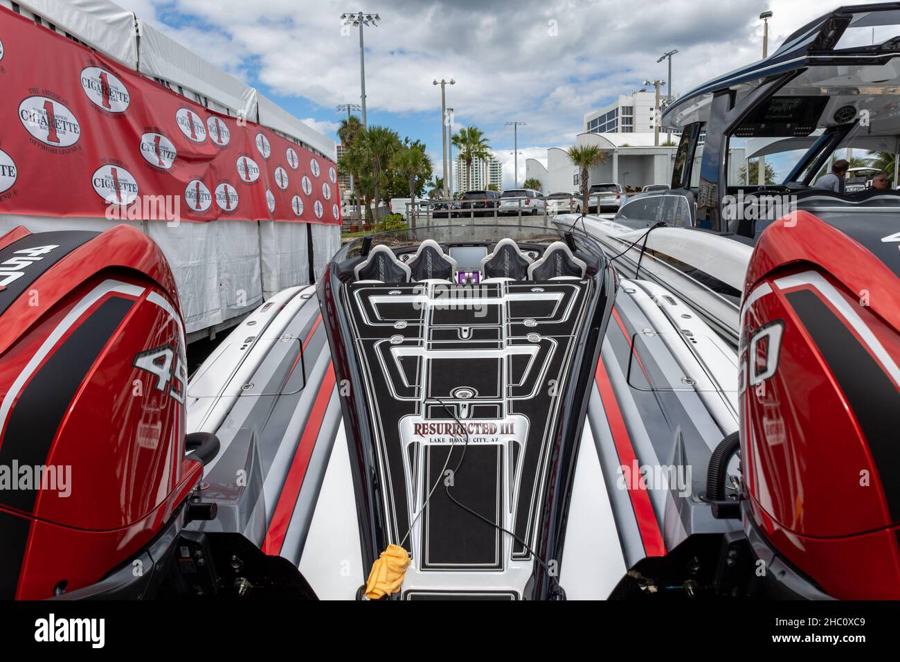 62nd annual Fort Lauderdale International Boat Show. Smaller deck boats