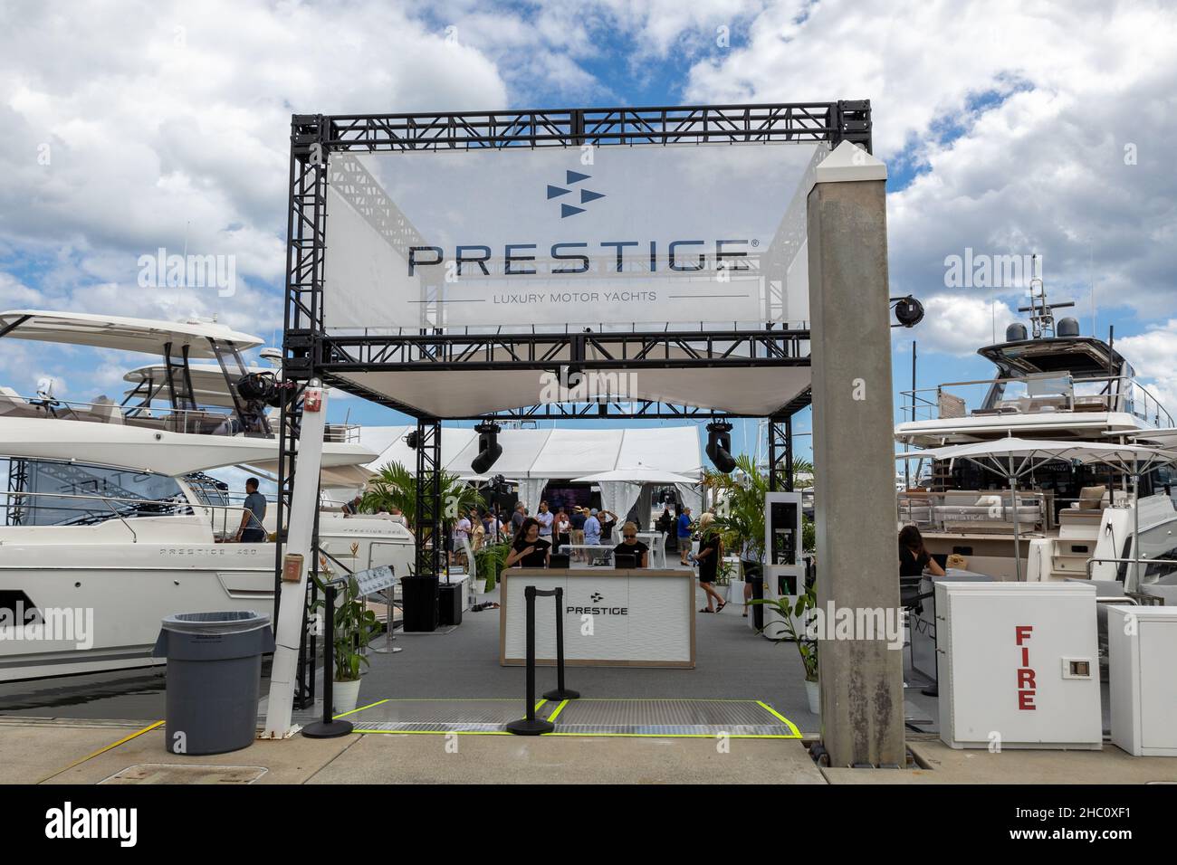 62nd annual Fort Lauderdale International Boat Show. Smaller deck boats