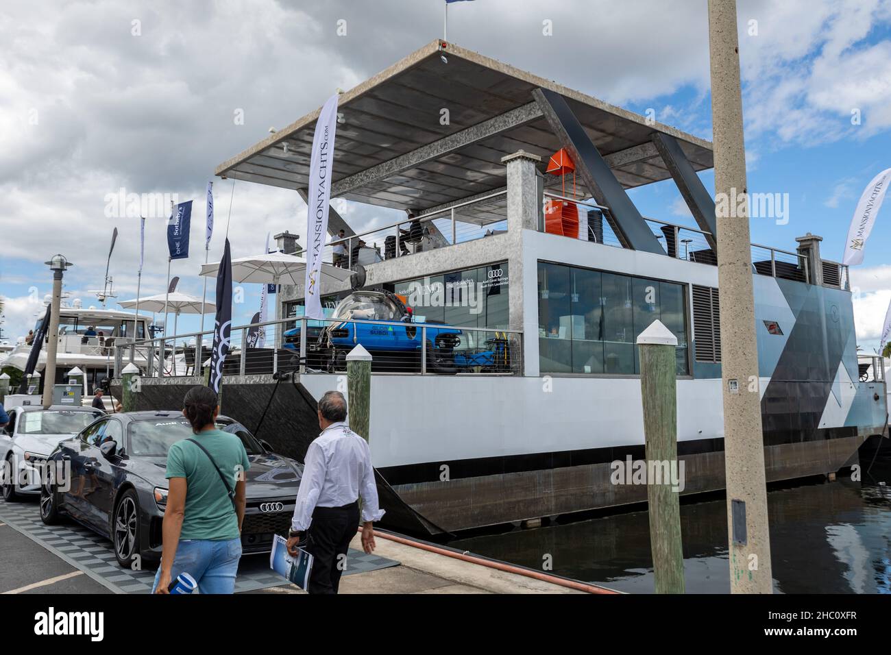 62nd annual Fort Lauderdale International Boat Show. Smaller deck boats