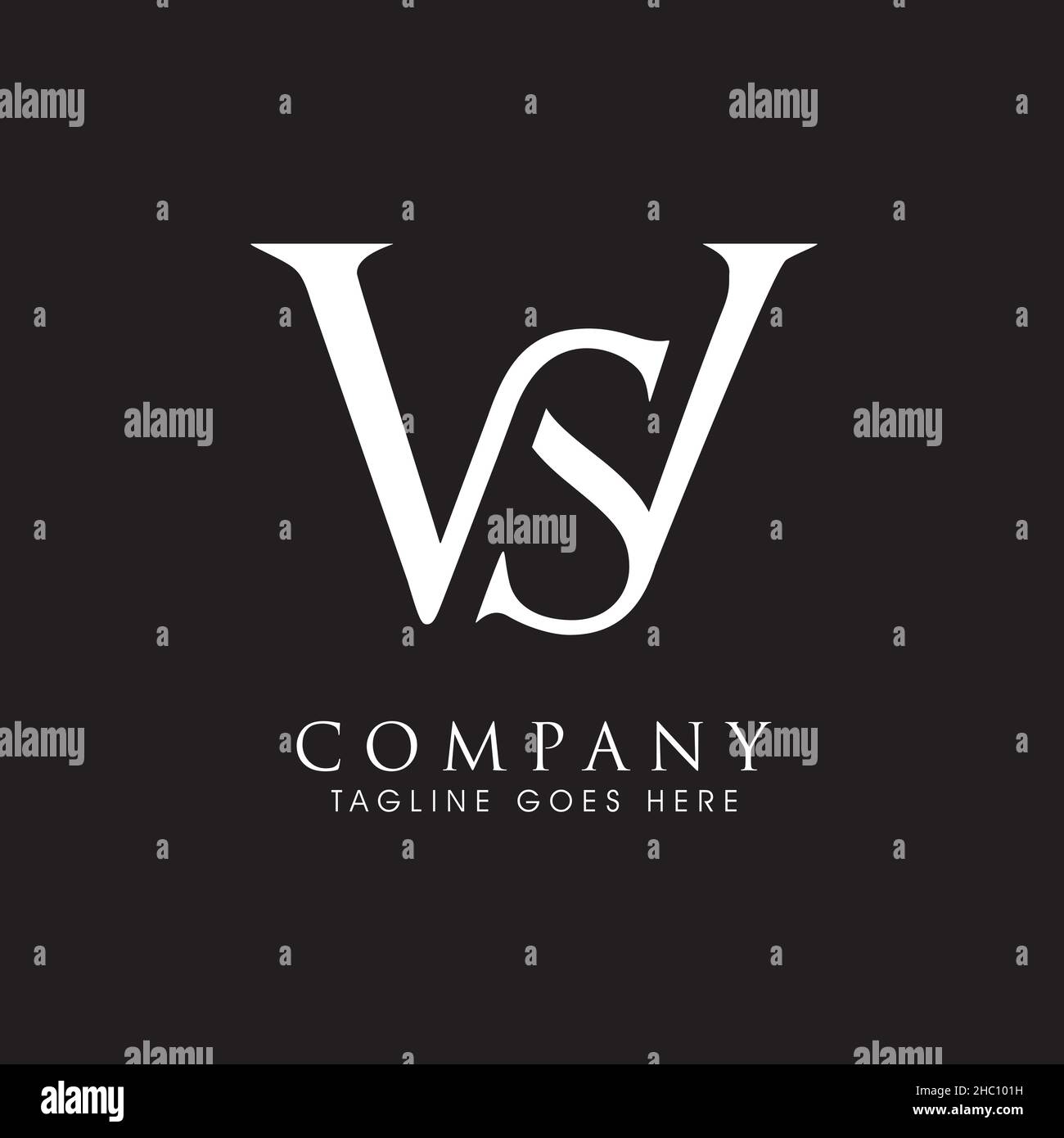 WS monogram logo. letter based vector Stock Vector